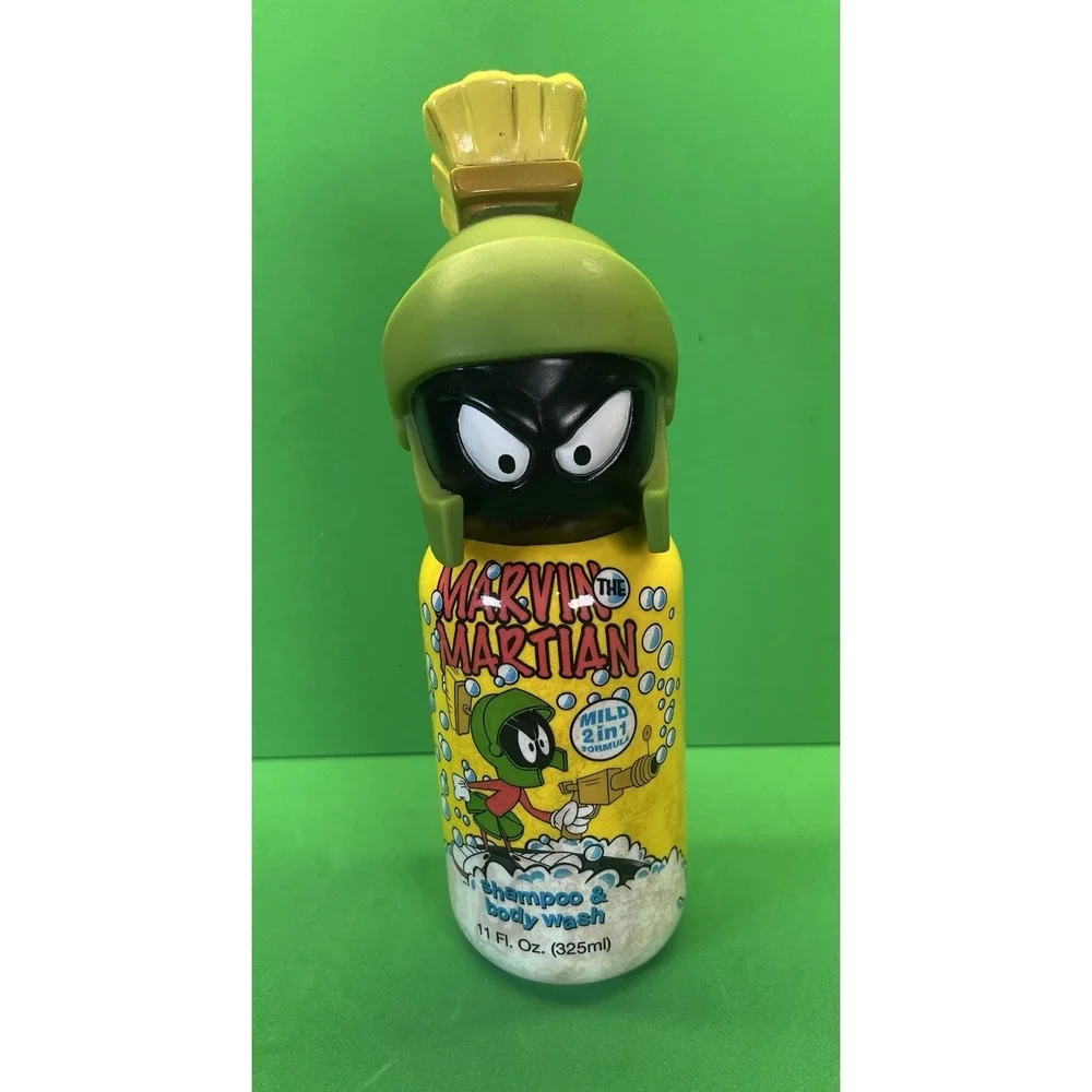 Looney Tunes Marvin‎ the Martian Empty Shampoo & Body Wash Bottle 1997 WB
